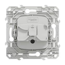 Prise de courant 2P+T Odace S520049 Blanc 
