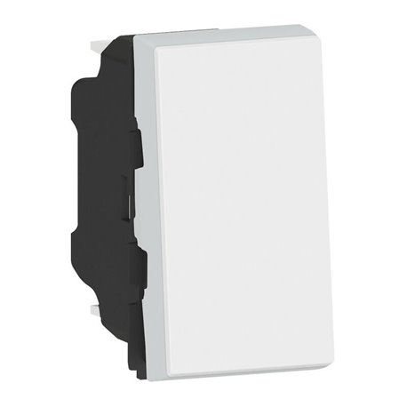 Poussoir inverseur Mosaic Easy-Led 6A 250V 1 module blanc 077030L