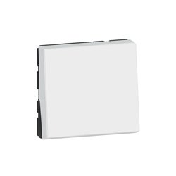 Interrupteur 10AX 250V Mosaic Easy-Led 2 modules - blanc 077011L