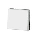 Interrupteur 10AX 250V Mosaic Easy-Led 2 modules - blanc 077011L