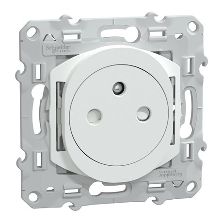 Prise de courant 2P+T 16A affleurante bornes automatiques Ovalis S320052 Blanc Prise de courant 2P+T 16A affleurante bornes automatiques Ovalis S320052 Blanc