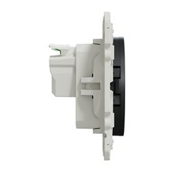 Prise de courant 2P+T à vis connexion rapide Odace  S540059 Anthracite 