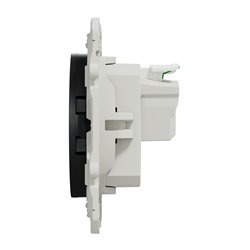 Prise de courant 2P+T à vis connexion rapide Odace  S540059 Anthracite 