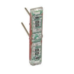 Voyant temoin 230V phase distribuee Mosaic Easy-Led brochable LEDs blanches 067688L