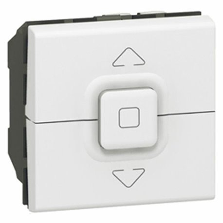 Interrupteur de volets roulants 500W maximum Mosaic 2 modules blanc 077026