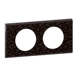 Plaque Celiane cuir 2 postes finition cuir pixel 069452