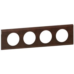 Plaque De Finition Legrand Celiane - Couleur Cuir Lie De Vin, Sans Emballage, Pour Interrupteur Ou Prise