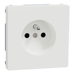 Prise de courant 2P+T FR D-Life MTN2500-6037 Blanc nordic mat mécanisme et enjoliveur