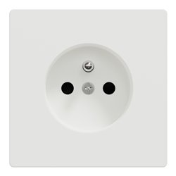 Prise de courant 2P+T FR D-Life MTN2500-6037 Blanc nordic mat mécanisme et enjoliveur