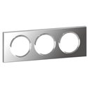 Plaque Celiane verre 3 postes finition verre miroir 069123