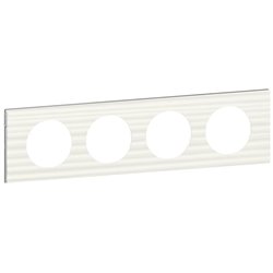 Plaque Celiane plastique 4 postes finition corian cannele 069014