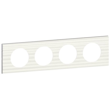 Plaque Celiane plastique 4 postes finition corian cannele 069014 Plaque Celiane plastique 4 postes finition corian cannele 069014