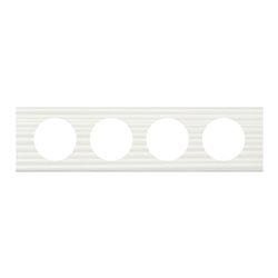 Plaque Celiane plastique 4 postes finition corian cannele 069014