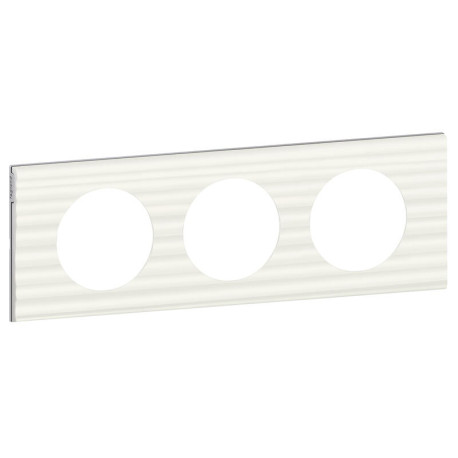 Plaque Celiane plastique 3 postes finition corian cannele 069013