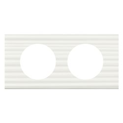 Plaque Celiane plastique 2 postes finition corian cannele 069012
