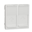 Prise pour 2 RJ45 S-One Unica NU942018 Blanc 2 modules mécanisme seul