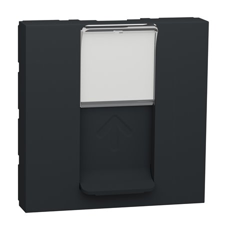 Prise pour 1 RJ45 S-One Unica NU941154 anthracite 2 modules mécansime seul Prise pour 1 RJ45 S-One Unica NU941154 anthracite 2 modules mécansime seul