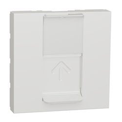 Prise pour 1 RJ45 S-One Unica NU941118 Blanc 2 modules mécanisme seul