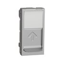Prise pour 1 RJ45 S-One Unica NU941030 Aluminium 1 module mécanisme seul