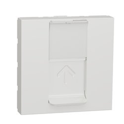 Prise pour 1 RJ45 S-One spéciale goulotte 2 modules Unica NU941118T Blanc mécanisme seul