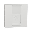 Prise pour 1 RJ45 S-One spéciale goulotte 2 modules Unica NU941118T Blanc mécanisme seul