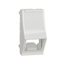 Prise pour 1 RJ45 S-One incliné Unica NU940620 Blanc antibactérien 1 module mécanisme seul