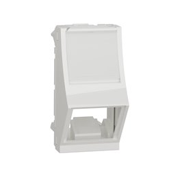 Prise pour 1 RJ45 S-One incliné Unica NU940618 Blanc 1 module mécanisme seul