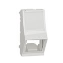 Prise pour 1 RJ45 S-One incliné Unica NU940618 Blanc 1 module mécanisme seul
