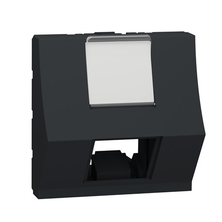 Prise pour 1 RJ45 Keystone/Systimax Unica NU946454 anthracite 2 modules mécansime seul Prise pour 1 RJ45 Keystone/Systimax Unica NU946454 anthracite 2 modules mécansime seul