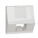 Prise pour 1 RJ45 Keystone/Systimax Unica NU946418 Blanc 2 modules inclinés mécanisme seul