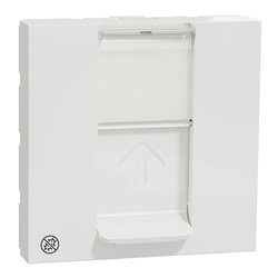 Prise pour 1 RJ45 Keystone/Systimax Unica NU946120 Blanc antibactérien 2 modules mécanisme seul