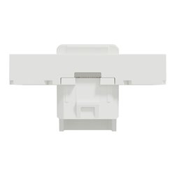 Prise pour 1 RJ45 Keystone/Systimax Unica NU946120 Blanc antibactérien 2 modules mécanisme seul