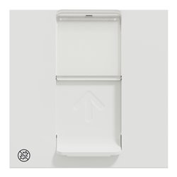 Prise pour 1 RJ45 Keystone/Systimax Unica NU946120 Blanc antibactérien 2 modules mécanisme seul