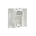 Prise pour 1 RJ45 Keystone/Systimax Unica NU946120 Blanc antibactérien 2 modules mécanisme seul