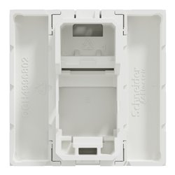 Prise pour 1 RJ45 Keystone/Systimax Unica NU946120 Blanc antibactérien 2 modules mécanisme seul
