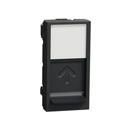 Prise pour 1 RJ45 Keystone/Systimax Unica NU946054 anthracite 1 module mécanisme seul