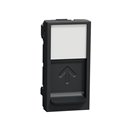Prise pour 1 RJ45 Keystone/Systimax Unica NU946054 anthracite 1 module mécanisme seul