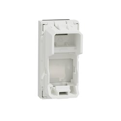 Prise pour 1 RJ45 Keystone/Systimax Unica NU946020 Blanc antibactérien 1 module mécanisme seul