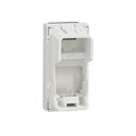 Prise pour 1 RJ45 Keystone/Systimax Unica NU946020 Blanc antibactérien 1 module mécanisme seul
