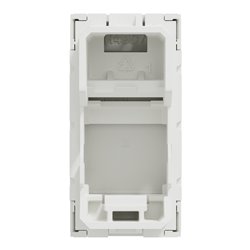 Prise pour 1 RJ45 Keystone/Systimax Unica NU946020 Blanc antibactérien 1 module mécanisme seul