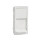 Prise pour 1 RJ45 Keystone/Systimax Unica NU946018 Blanc 1 module mécanisme seul