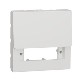 Prise optique SC duplex à compléter Unica NU943818 Blanc 2 modules mécanisme seul