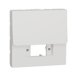 Prise optique LC duplex à compléter Unica NU943918 Blanc 2 modules mécanisme seul