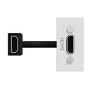 Prise HDMI préconnectorisée Unica NU343018 Blanc 1 module mécanisme seul