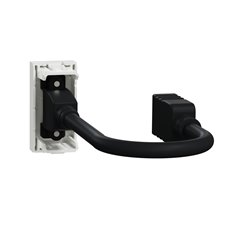 Prise HDMI préconnectorisée Unica NU343018 Blanc 1 module mécanisme seul