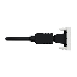 Prise HDMI préconnectorisée Unica NU343018 Blanc 1 module mécanisme seul
