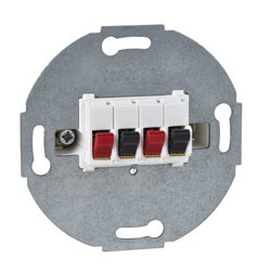 Prise haut-parleur double D-Life MTN467019 Blanc 