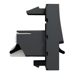 Prise haut-parleur 2 sorties rouge + noir Unica NU348654 anthracite 2 modules mécansime seul