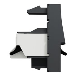 Prise haut-parleur 1 sortie rouge + noir Unica NU348754 anthracite 1 module mécanisme seul