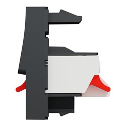 Prise haut-parleur 1 sortie rouge + noir Unica NU348754 anthracite 1 module mécanisme seul
